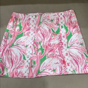 Lilly Pulitzer Flamingo Marigold Skort - Size 2
